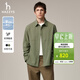 哈吉斯（HAZZYS）男裝 秋款戶(hù)外休閑男襯衣PHIZ系列寬松外穿長(cháng)袖襯衫男 卡其色KK M （170/92A 46）偏大，建議拍小一碼