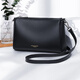 七黛（Qidell）真牛皮包包女士新款時(shí)尚柔軟腋下包單肩包大容量媽媽斜挎包外出包 黑色