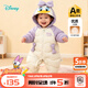 迪士尼（Disney）嬰兒寶寶85鴨絨羽絨服紅色拜年服連體衣可愛(ài)卡通外出保暖抱衣 【85鴨絨】糖果紫拼色黛絲 80 （建議9-15個(gè)月身高73-80cm)
