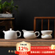 心去處陶瓷茶壺羊脂玉瓷泡茶壺德化白瓷井欄壺小號單人家用功夫茶具單壺 羊脂玉瓷井欄壺三件套 210ml