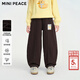 MiniPeace太平鳥(niǎo)童裝冬新女童針織長(cháng)褲FBGHF4380 可可棕 140
