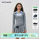 JAC FLEURANT【樸秀榮Joy同款】2025秋冬新品假兩件襯衫領(lǐng)連衣裙收腰顯瘦氣質(zhì) 灰色 S (34)