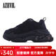 安哲衛（AZEVIL）老爹鞋女2026春季新款網(wǎng)紅款時(shí)尚百搭氣墊運動(dòng)休閑鞋厚 黑色 37