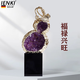IENKI德國品牌桌面擺件紫水晶葫蘆擺件電視柜葫蘆擺件開(kāi)業(yè)擺件喬遷禮物 福祿興旺【紫水晶葫蘆】高30cm