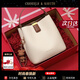 CHANEELR & KARITH包包女包牛皮單肩斜挎手提水桶包輕奢生日禮物送女友老婆 高級感送女朋友愛(ài)人實(shí)用高檔 奶昔白【禮盒裝】 #20