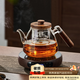 憶壺茶（YIHUTEA）煮茶壺電陶爐煮茶套裝玻璃茶壺煮茶器家用大容量耐高溫養生壺 透明壺1200ml+木紋電陶爐1500W