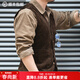 馬登工裝美式復古獵裝馬甲燈芯絨背心阿美咔嘰坎肩英倫風(fēng)外套男春 咖啡色 L
