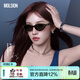 MOLSION陌森太陽(yáng)鏡【糖果鏡】2026新品貓眼小框墨鏡MS3150 C20 宋雨琦同款 鏡框：橙黃琥珀  鏡片：灰色【偏光】