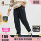 暇步士（Hush Puppies）童裝男童加絨褲子大童冬季加厚休閑褲兒童長(cháng)褲 深藍花紗   130   