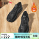 紅蜻蜓冬季商務(wù)運動(dòng)休閑皮鞋男舒適加絨棉鞋松緊帶 WTD43376黑色42