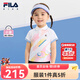 斐樂(lè )斐樂(lè )童裝兒童短袖T恤2025夏季新款運動(dòng)上衣女小童網(wǎng)球POLO衫 滿(mǎn)印一-ZA 130