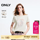 ONLY 2025春季舒適設計感玫瑰印花正肩短袖T恤女|125101044