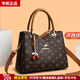 雪愛(ài)袋鼠品牌女士包包女包輕奢媽媽款母親斜挎包2026新款秋冬手提包送媽媽 棕玫瑰配黃[禮盒+手包卡包]