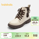 巴拉巴拉童鞋女童靴子復古馬丁靴秋冬皮靴潮
