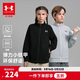 安德瑪（Under Armour）兒童外套秋季休閑運動(dòng)舒適百搭男女童拉鏈合身立領(lǐng)外套253322707