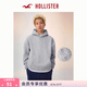 HOLLISTER美式經(jīng)典LOGO抓絨連帽衛衣25秋冬男裝322-5147 淺灰色 M (180/100A)
