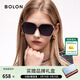 BOLON暴龍眼鏡26年新品太陽(yáng)鏡方形優(yōu)雅大框墨鏡遮陽(yáng)防曬防紫外線(xiàn)BL5101 C10 亮黑鏡框+紫灰漸進(jìn)鏡片【偏光】