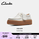 Clarks其樂(lè )【明星同款】街頭系列餅干鞋女鞋單鞋女早春低幫復古休閑鞋女 白色 261720854 37