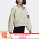 阿迪達斯棒球服女25春夏健身運動(dòng)服寬松時(shí)尚穿搭休閑立領(lǐng)夾克外套HM1749 HM1749/米白色 XS