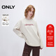 ONLY2025秋季新款簡(jiǎn)約舒適百搭撞色字母印花長(cháng)袖T恤女|125102004 C40風(fēng)鈴灰色 M (165) 84A