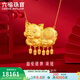 六福珠寶足金婚嫁金豬黃金項鏈豬牌套鏈結婚送禮 計價(jià) HIG30090A 11.71克(含工費550元)