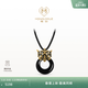 MONOLOGUE獨白北緯三十度復古黃金饕餮紋黑曜巖吊墜MRV99生日禮物送生日禮 饕餮紋吊墜