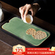 兮元記蒼翠燒窯變茶盤(pán)家用2024新款茶托盤(pán)陶瓷密胺小型儲水式干泡茶臺 蒼翠燒蓄水小長(cháng)盤(pán)