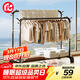 巧納美（QIAONAMEI）晾衣架落地臥室衣帽架室內掛衣架宿舍掛衣服架收納架陽(yáng)臺衣桿1721