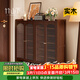竹山下實(shí)木鞋柜家用多層大容量置物柜一體靠墻防層玄關(guān)柜2026新款 海棠款| 4門(mén)【進(jìn)口實(shí)木 加高加厚】