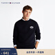 Tommy Hilfiger秋冬男裝純棉潮流美式休閑磨毛徽章刺繡圓領(lǐng)運動(dòng)套頭衫衛衣 藏青色DW5 L （推薦：150-165斤）