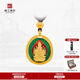 京工美作古法黃金吊墜足金999鼠本命佛千手觀(guān)音項鏈老婆婦女節禮物10.8g