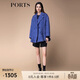 PORTS女裝秋冬新款長(cháng)袖短大衣 公主藍 6