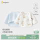 童泰（TONGTAI）嬰兒半背衣春秋季純棉新生兒衣服寶寶滿(mǎn)月服和尚服上衣藍色52cm