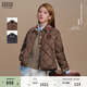 Teenie Weenie【趙露思同款】小熊女裝棉服冬季焦點(diǎn)巴恩夾克外套 深棕色 M