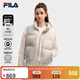 FILA 斐樂(lè )官方女士羽絨馬甲2025冬新款時(shí)尚休閑基礎保暖立領(lǐng)外套 銀云灰-GY S 160/80A/S