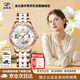 金仕盾（JIN SHI DUN）瑞士認證品牌女士手表新款全自動(dòng)機械表女生輕奢腕表生日送禮女友