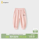 童泰（TONGTAI）寶寶褲子春秋莫代爾棉嬰兒長(cháng)褲兒童束口褲男女童衛褲粉色90cm