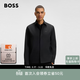 雨果博斯BOSS男士寬松版型外套襯衫 001-黑色 L