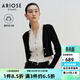 艾諾絲雅詩(shī)【商場(chǎng)同款】2026春季新款通勤假兩件撞色針織衫開(kāi)衫女50218132 黑白色 M