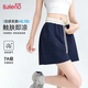 班尼路（Baleno）涼感短褲女款夏季2026新款寬松休閑撞色拼接健身a字運動(dòng)三分褲子