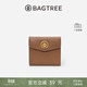 BAGTREE包包樹(shù) 真皮錢(qián)包復古多卡位卡包女士頭層牛皮錢(qián)包生日禮物女 大象灰/烤棕色