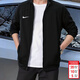 耐克（NIKE）夾克男裝 2026春季新款運動(dòng)服跑步防風(fēng)衣寬松時(shí)尚百搭休閑外套 熱售/簡(jiǎn)約針織黑色 M (170/88A)