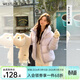 西遇（Westlink）連帽立領(lǐng)加厚棉服女2025年冬季新款小個(gè)子短款保暖面包服 紫色 S (155)
