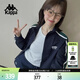 卡帕（Kappa）背靠背運動(dòng)外套女款2025新款復古針織撞色開(kāi)衫衛衣女潮K0E62WK01D