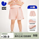 迷你巴拉男女童寶寶兒童休閑棉彈透氣褲子夏吸濕速干外穿短褲