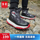 安德瑪（Under Armour）男女童保暖冬季棉鞋防撞耐磨保暖運動(dòng)雪地靴2442507 黑色 33碼 