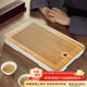 憶壺茶茶盤(pán)托盤(pán)家用小型瀝儲水式小茶臺竹茶簡(jiǎn)易功夫茶具套裝 36.5*24cm雙層瀝水盤(pán)