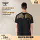 BOY LONDON【本店熱銷(xiāo)】潮牌短袖男女同款寬松休閑黑色T恤N01918 N01918 L 此款偏大，建議拍小一碼