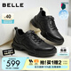 百麗厚底增高健步鞋男2026新款春季商場(chǎng)款時(shí)尚休閑運動(dòng)鞋9AE01AM6預售 黑色 39 (245mm)