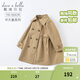 戴維貝拉（DAVE＆BELLA）新款大童女裝中大童風(fēng)衣外套兒童大衣女童春季小女孩春天 卡其色【常規款】 150 cm（建議身高140-150cm）
